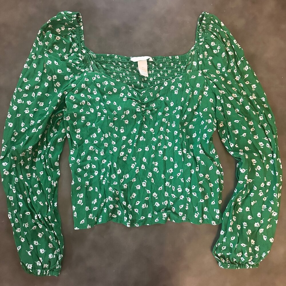 H&M Quarter Sleeve Floral Printed Shirt